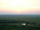 釧路湿原の夕日